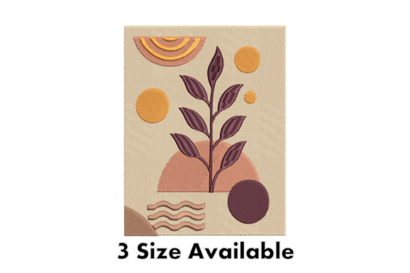 Download Modern Abstract Plant Embroidery - Plant Collection