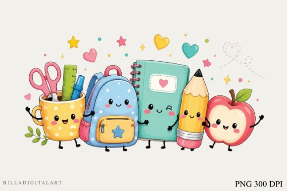 Download Backpack, Notebook, Pencil, Apple &amp; Penc - Backpack Collection