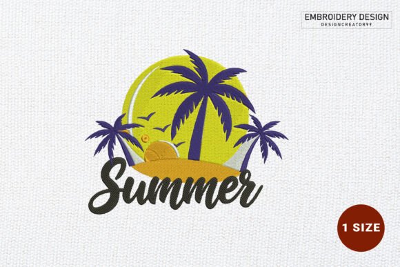 Download Summer Embroidery Design - Embroidery design Collection